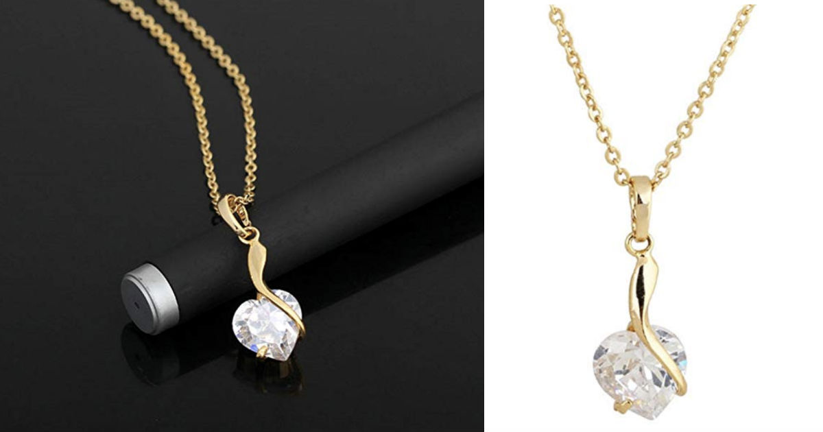 Elements Zirconium Alloy Heart Necklace ONLY $6.50 Shipped