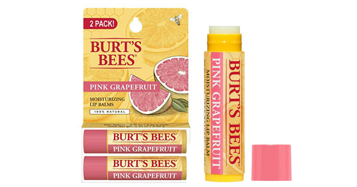 Burt’s Bees Moisturizing Lip Balm 2-Pack Only $2.99 (Reg $5.79)