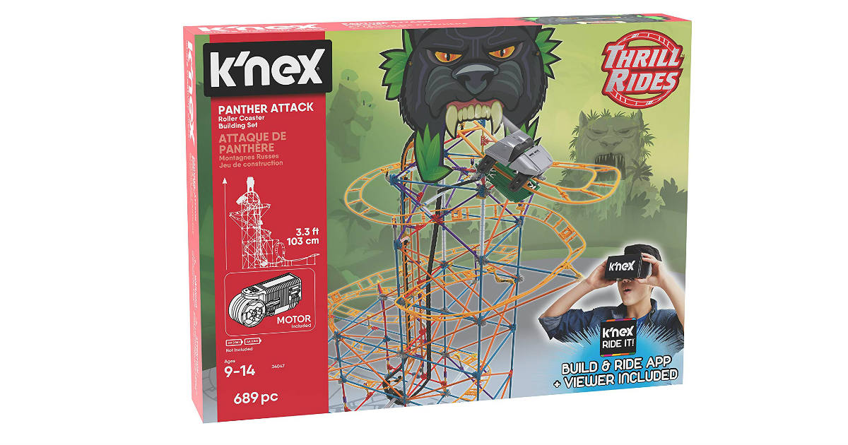 K'NEX Panther Attack Roller Coaster ONLY $25.06 (Reg. $80)