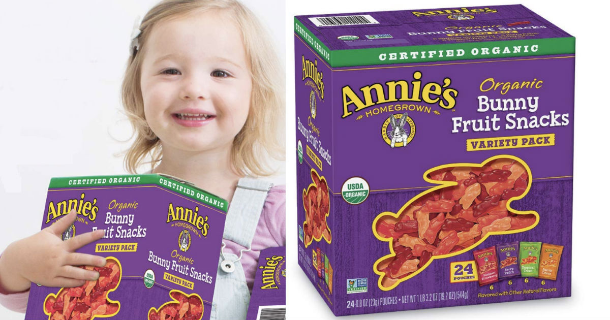 Annie’s Organic Fruit Snacks 24-Ct Variety Pk Only $9.69 Shipped