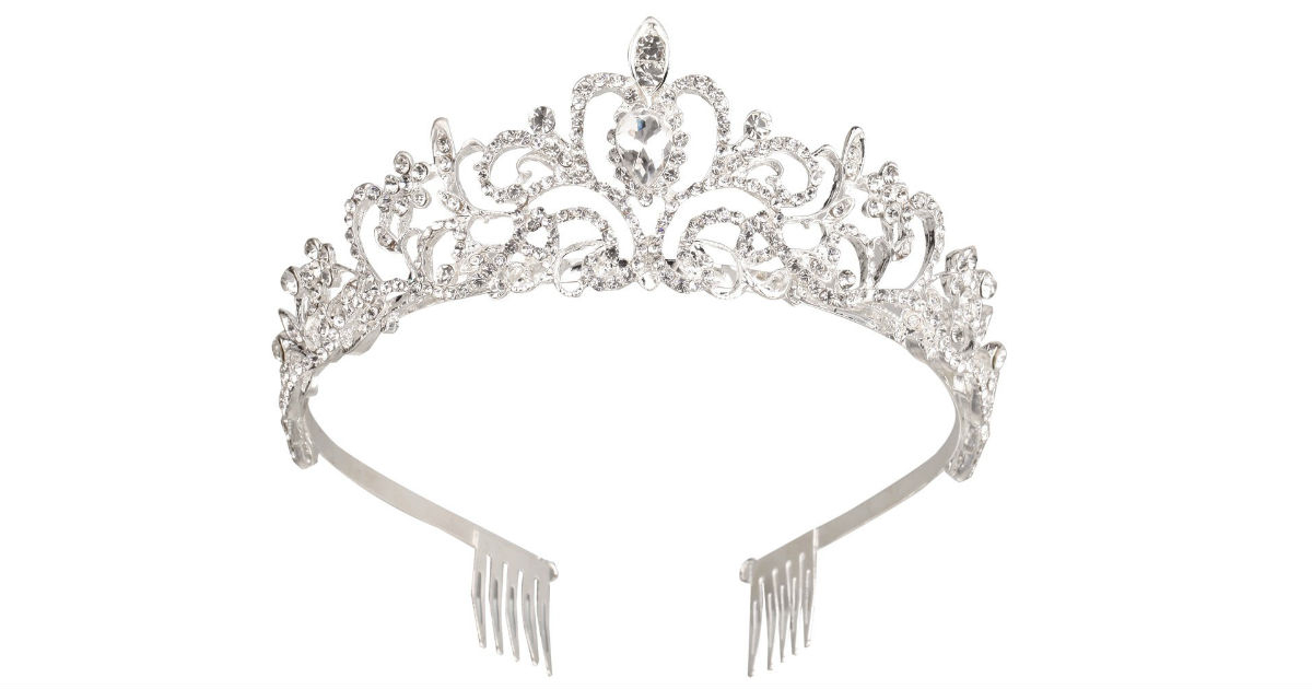 Makone Crystal Crown/Tiara ONLY $5.39 Shipped