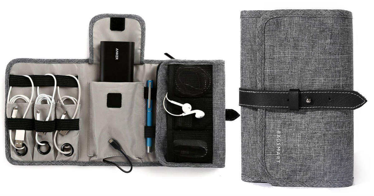 BAGSMART Travel Electronics Bag on Amazon