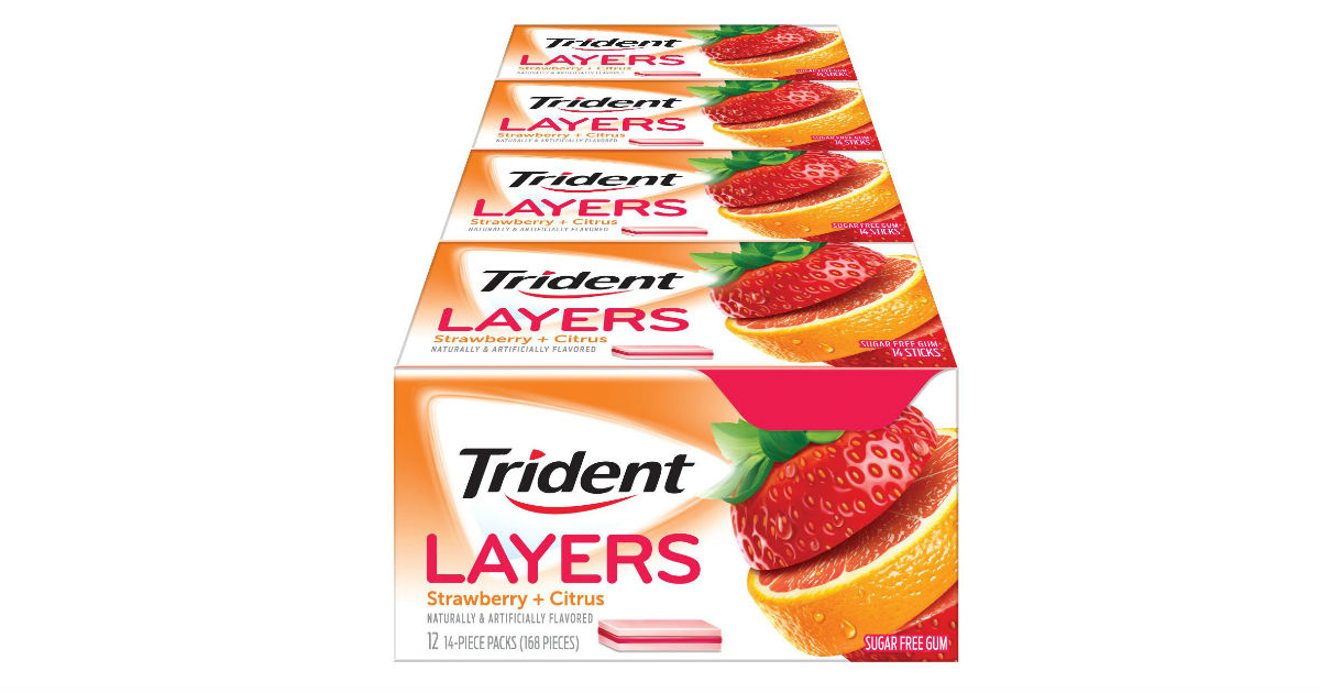 Trident Layers Sugar Free Gum 12-Pack Only $5.79 on Amazon