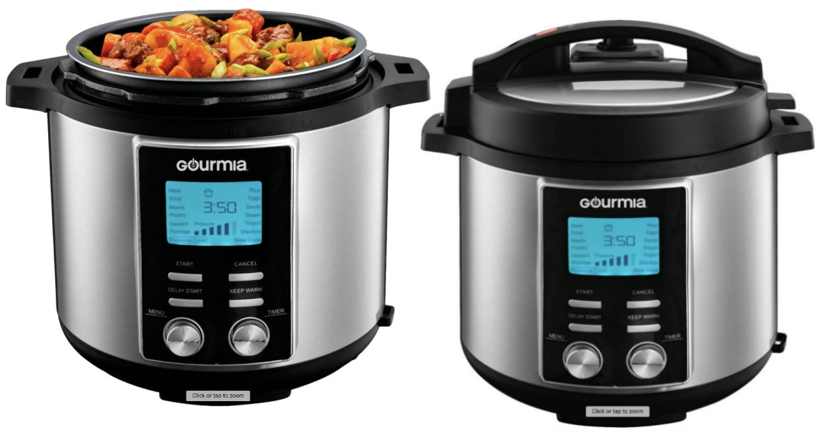 Gourmia 8-Quart Pressure Cooker ONLY $49.99 (Reg $160)