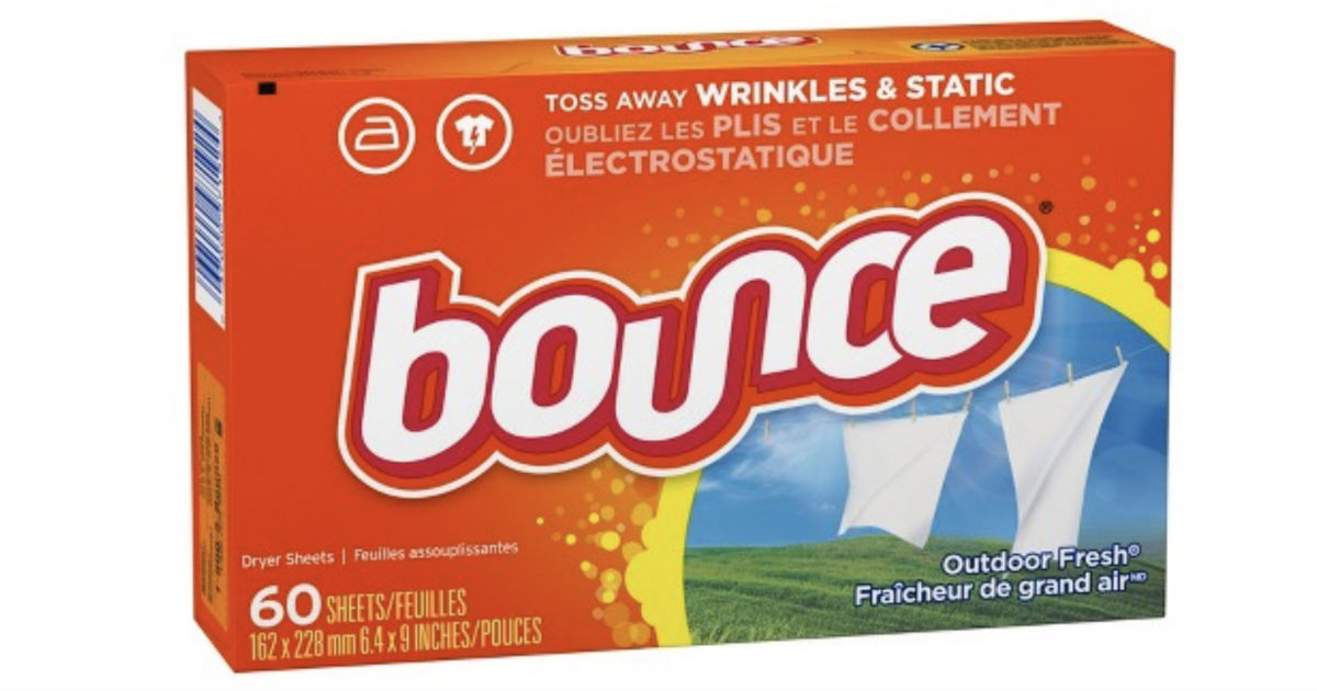 Bounce Dryer Sheets 60-ct ONLY $0.84 at Target