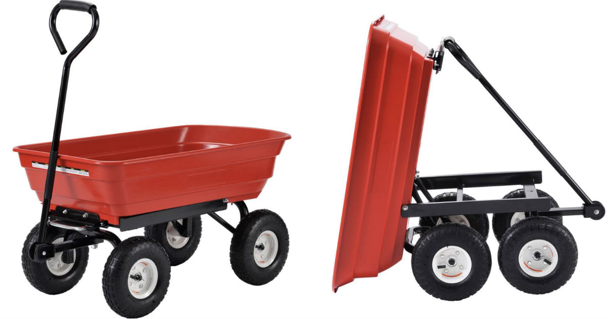 Muscle Rack Plastic Garden Dump Cart ONLY $34.50 (Reg $69)