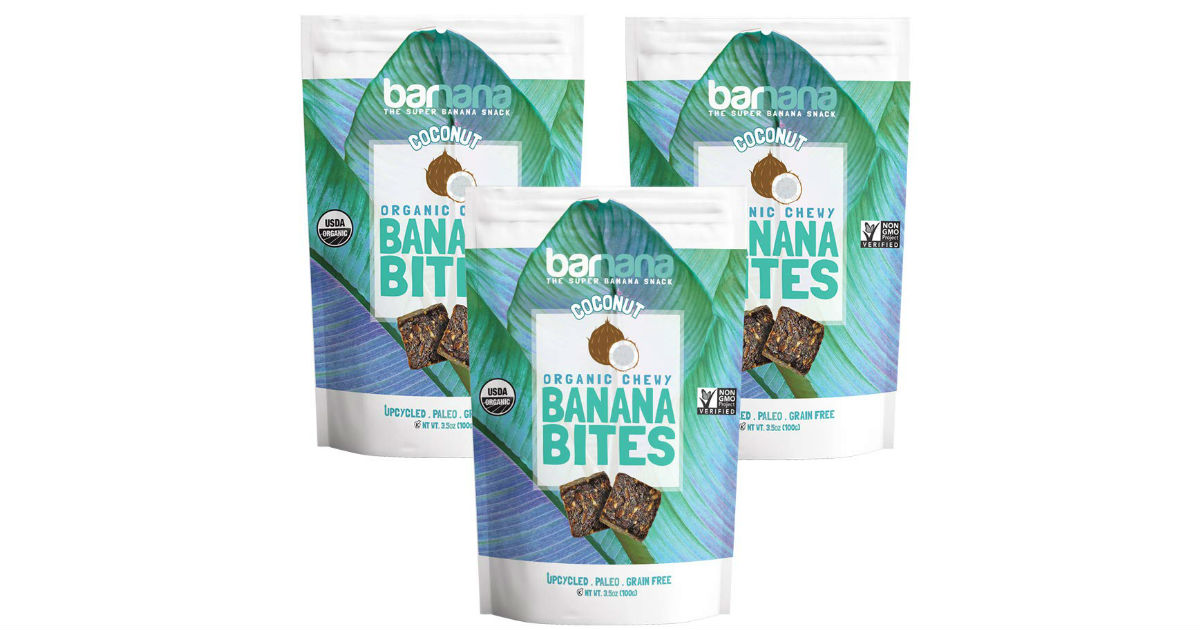 Organic Coconut Chewy Banana Bites 3-Pack Only $7.88 Shipped