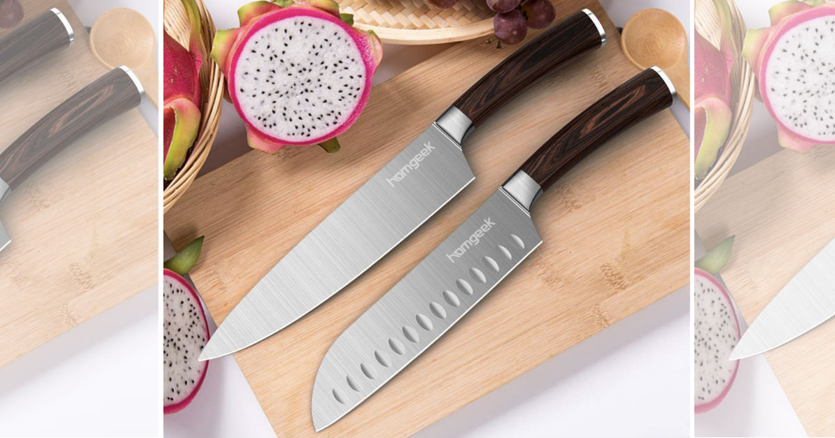 Homgeek 2-Piece Ultra Sharp Chef Knives ONLY $19.59 Shipped
