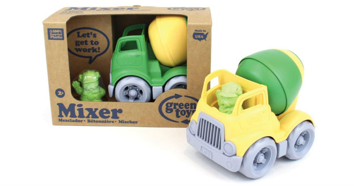 Green Toys Mixer Construction Truck ONLY $8.88 (Reg. $17)