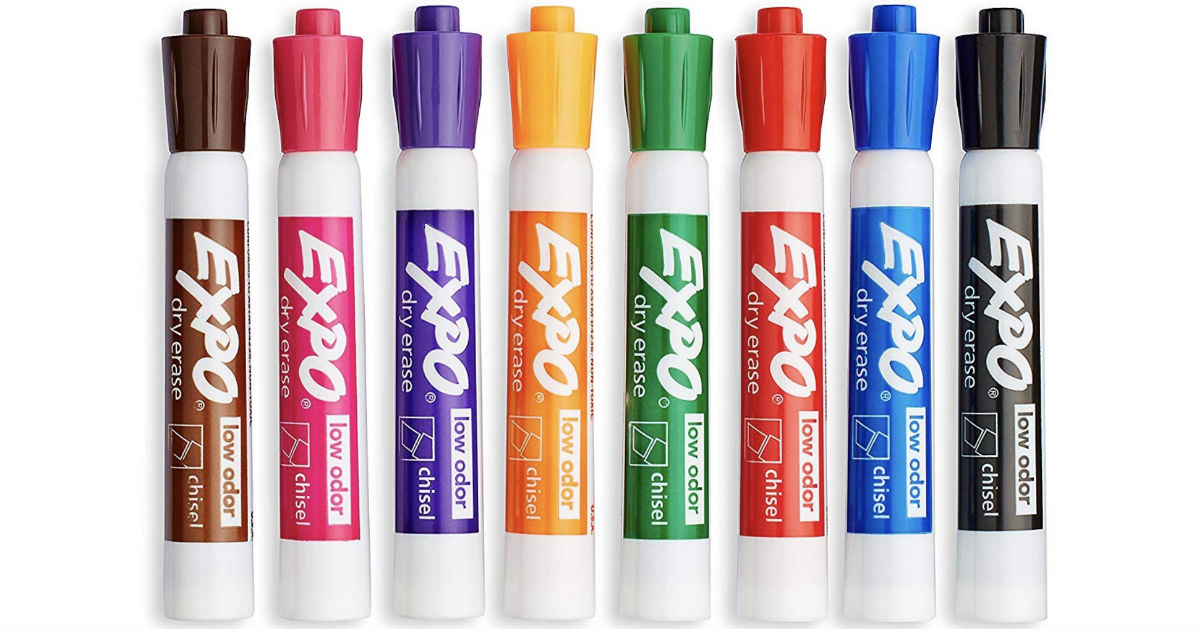 EXPO Dry Erase Markers 8ct on Sale for $5.40 (Reg $13.49)