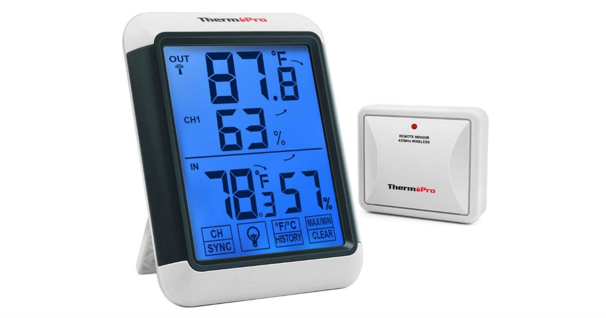 ThermoPro Digital Wireless Hygrometer ONLY $22.09 (Reg. $46)