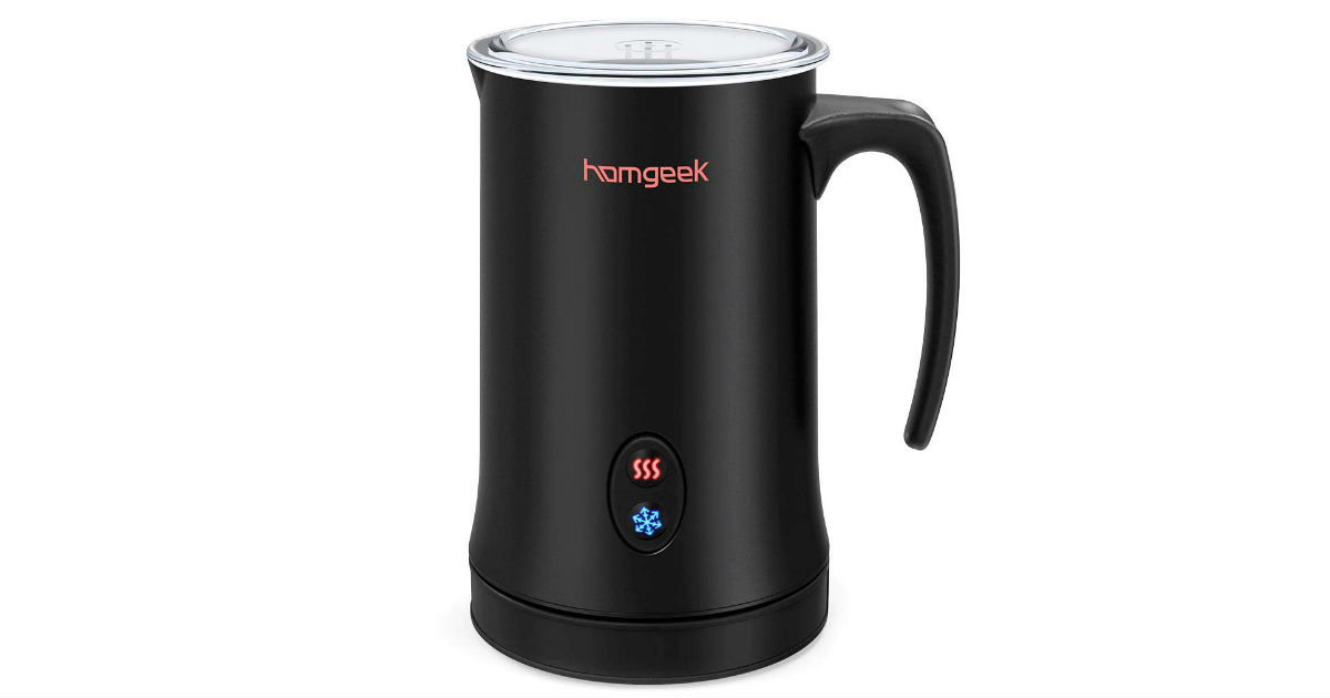 Homgeek Automatic Milk Frother & Warmer Only $27.49 (Reg. $43)