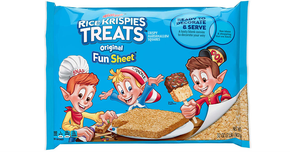 Kellogg’s Rice Krispies Treat 32 oz Fun Sheet Only $8.42 Shipped