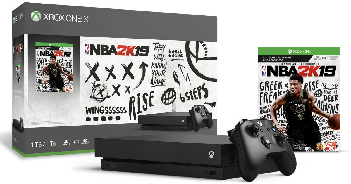 Microsoft Xbox One X 1TB NBA 2K19 Bundle ONLY $371.06 (Reg $500)