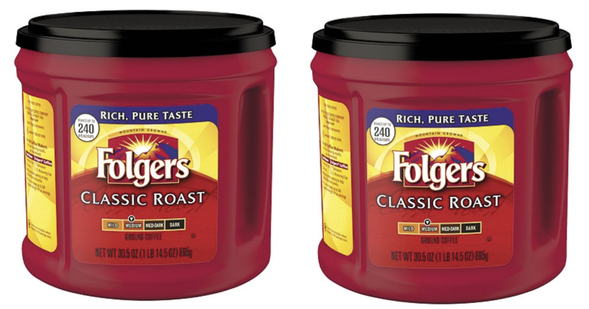 Folgers Classic Roast Coffee 30.5oz Can ONLY $5.39 Shipped