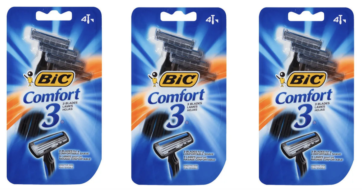 FREE BIC Comfort 3 Men Disposable Razors 4ct at Walgreens