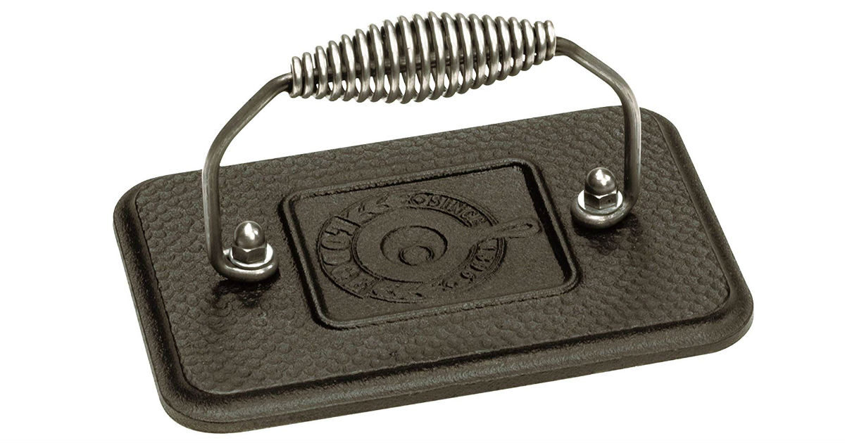 Lodge Cast Iron Grill Press ONLY $11.80 Shipped (Reg. $27.50)