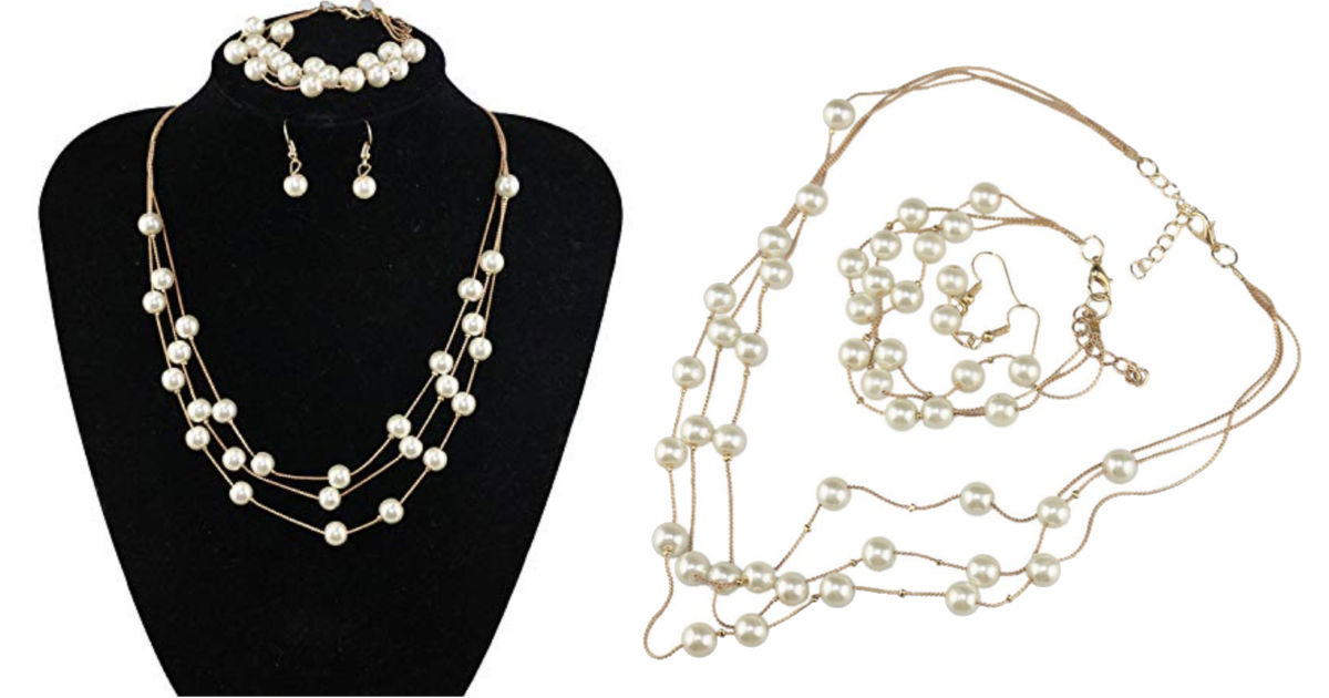 Handmade Short Pearl Necklace.