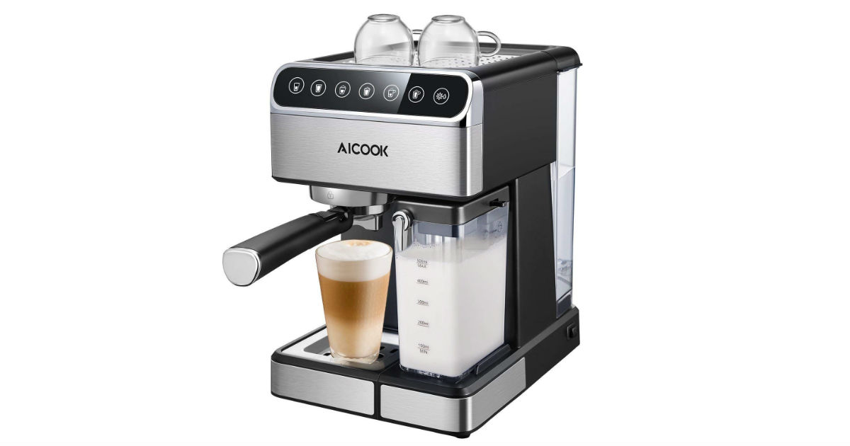 AICOOK Espresso Machine ONLY $99.99 (Reg. $260)