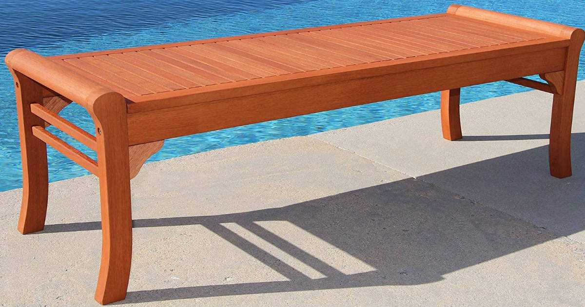 VIFAH Wood Bench ONLY $60.99 Shipped (Reg. $118)