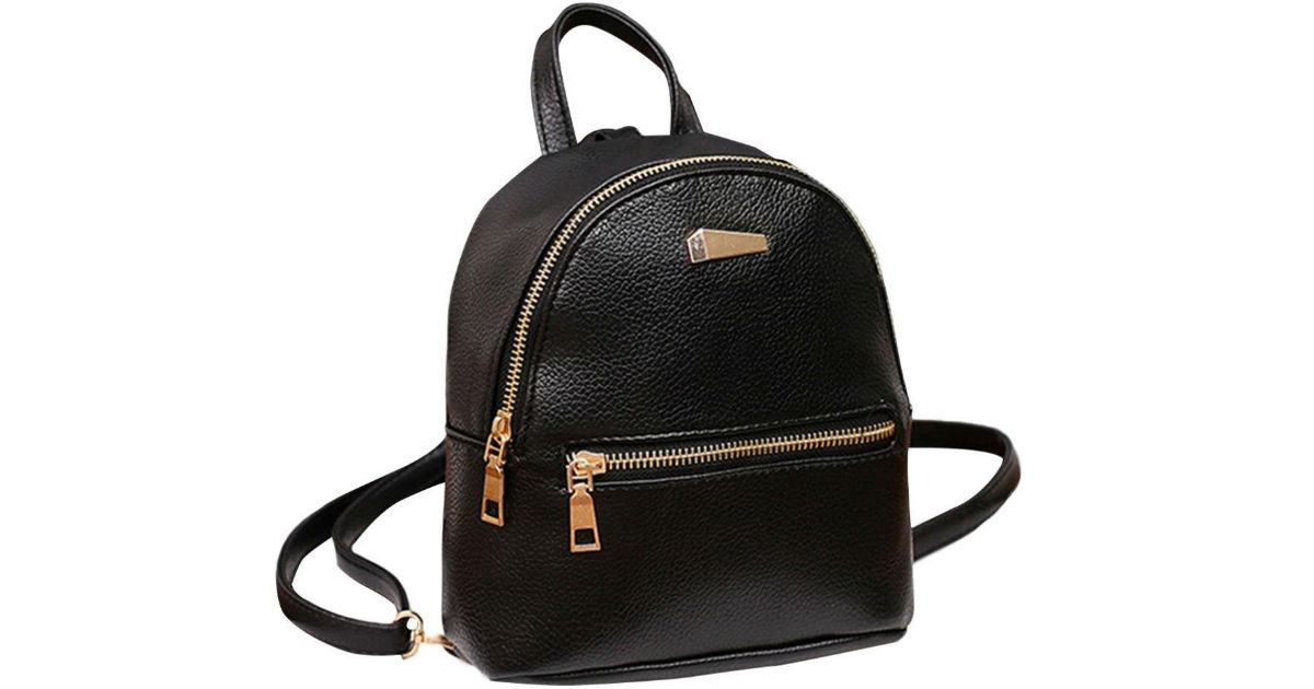 Women Leather Backpack ONLY $7.98 Shipped