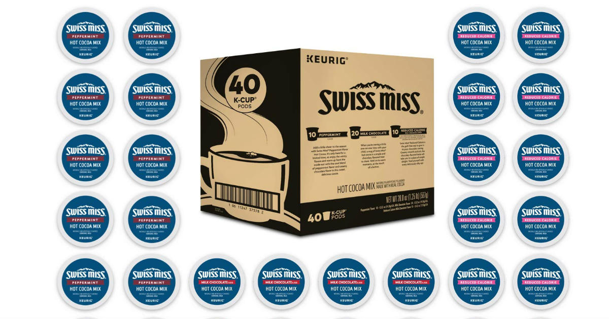 Swiss Miss K-Cup Pods 40-Count ONLY $18.99 on Amazon