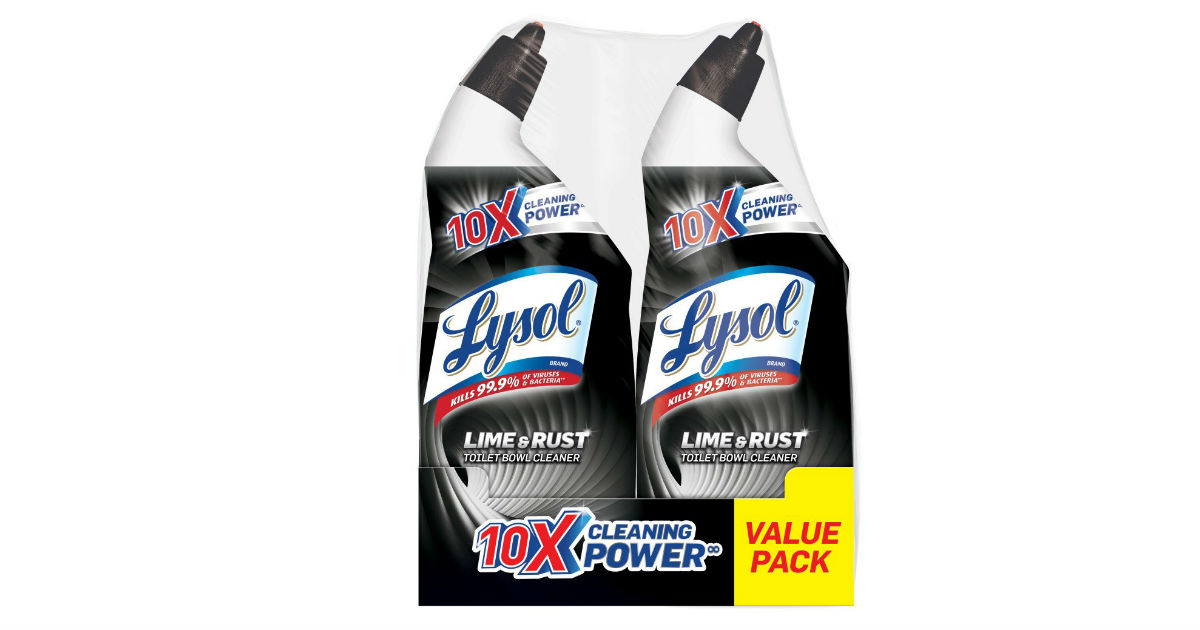 Lysol Lime & Rust Toilet Bowl Cleaner 2-Pk ONLY $3.79 (Reg. $9)