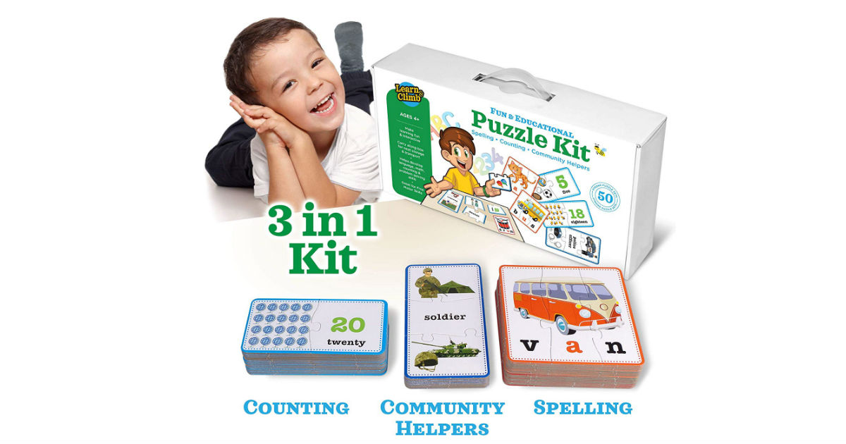 3-in-1 Educational Puzzles for Kids ONLY $9.99 (Reg. $23)