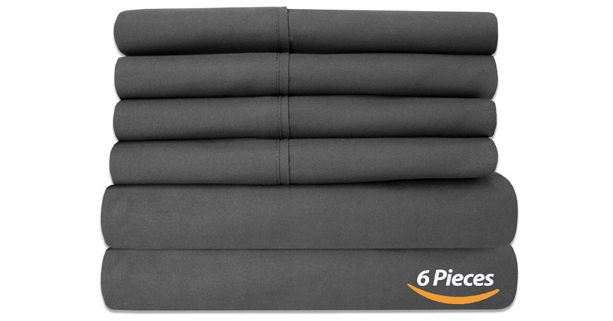 Microfiber 6-Piece Bed Sheets ONLY $14.66 on Amazon (Reg. $31)