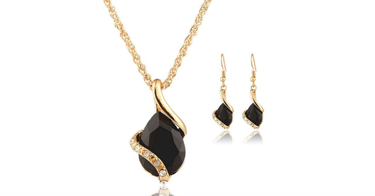 Elegant Earrings Pendant Necklace Set ONLY $7 Shipped