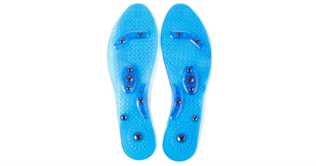Massaging Acupressure Magnetic Insoles ONLY $7.98 (Reg. $20)