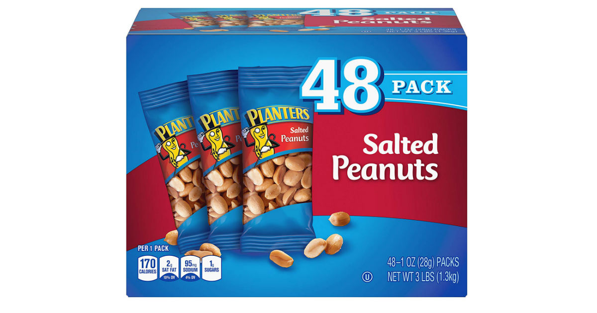 Planters Salted Peanuts ONLY $0.15 Per Pack on Amazon