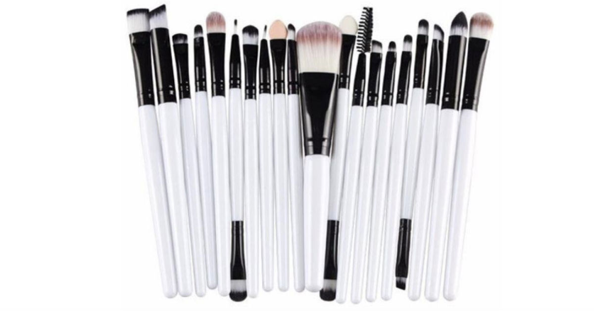Cosmetic Makeup Brush 20-Piece Set ONLY $5.98 Shipped