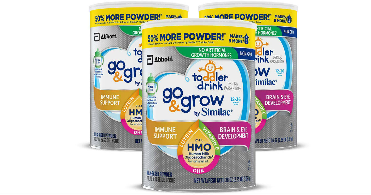 Simliac Go & Grow Toddler Powder Cans 3-Pk ONLY $34.87 Shipped
