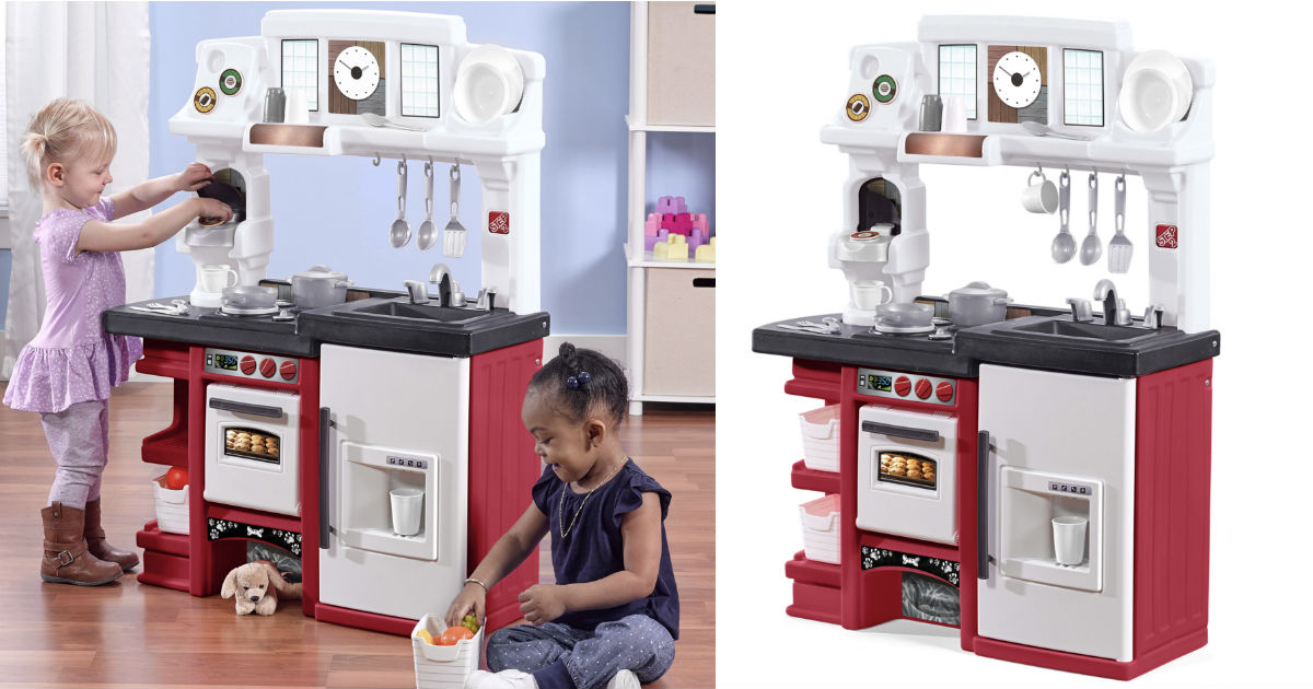 Step2 Coffee Time Play Kitchen Set w/ Toy Coffee Maker $52.88