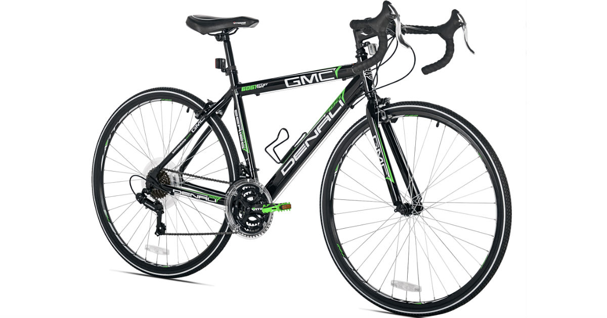 Adult Denali Road Bike - Black/Green ONLY $120 (Reg $249)