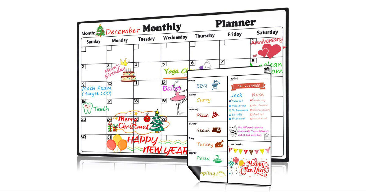 Magnetic Dry Erase Calendar ONLY $11.19 (Reg. $22)