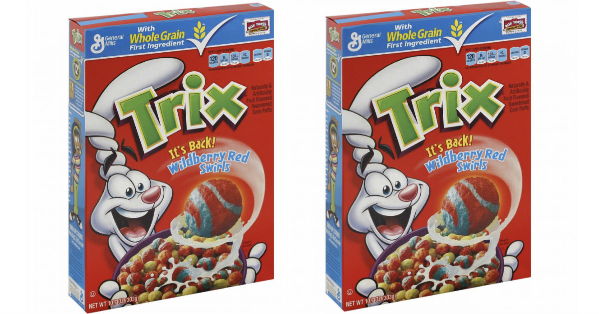 Trix Cereal ONLY $1.48 at Walmart