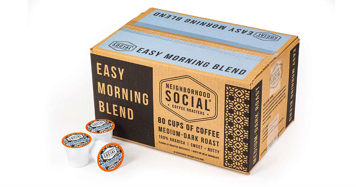 Neighborhood Social 80-Count K-Cup Coffee Pods ONLY $19.76