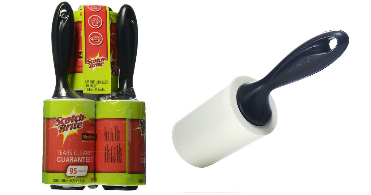 Scotch-Brite Lint Roller 5-Rollers 95-Sheets ONLY $7.45