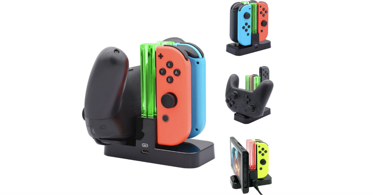FastSnail Controller Charger for Nintendo Switch ONLY $8.25
