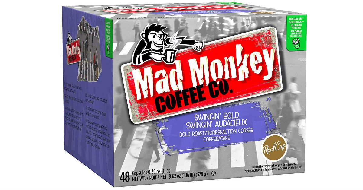 Mad Monkey Coffee K-Cups 48-ct ONLY $12.99 Shipped 