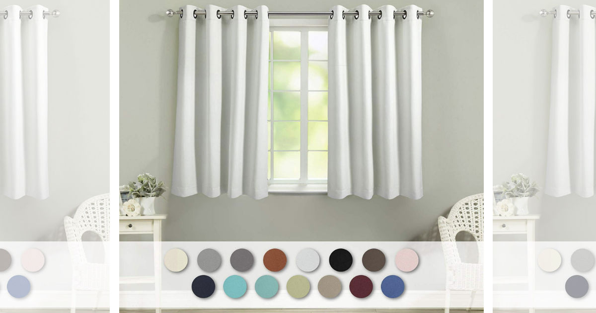 Thermal Insulated Blackout Curtains 2 Panels ONLY $11.99 (Reg $20)
