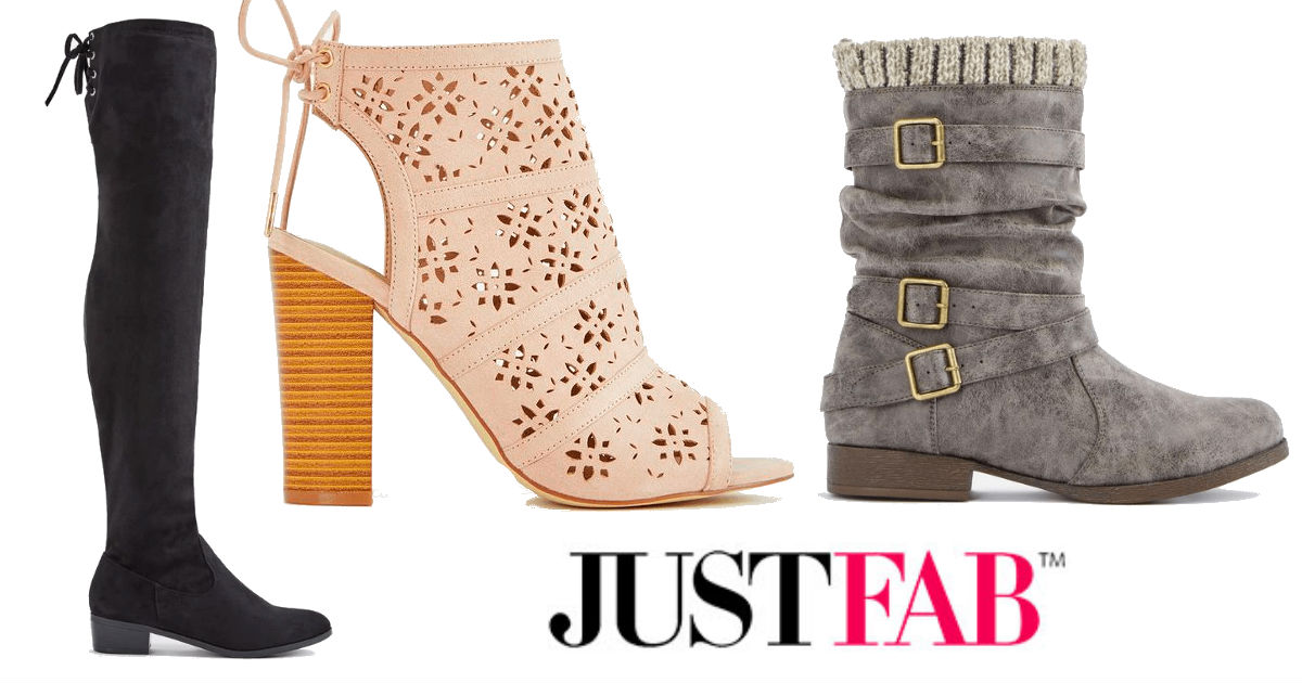 justfab boots $10