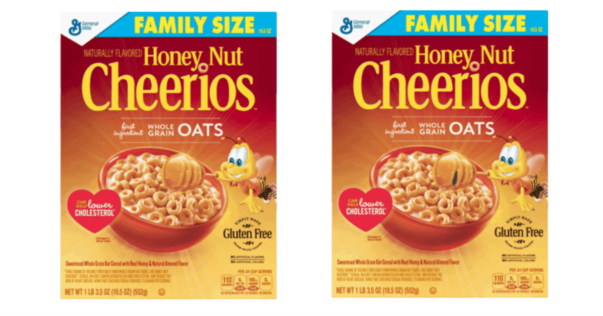 Cheerios Family Size Cereal Only $1.64 at Walmart (Reg. $3.64)