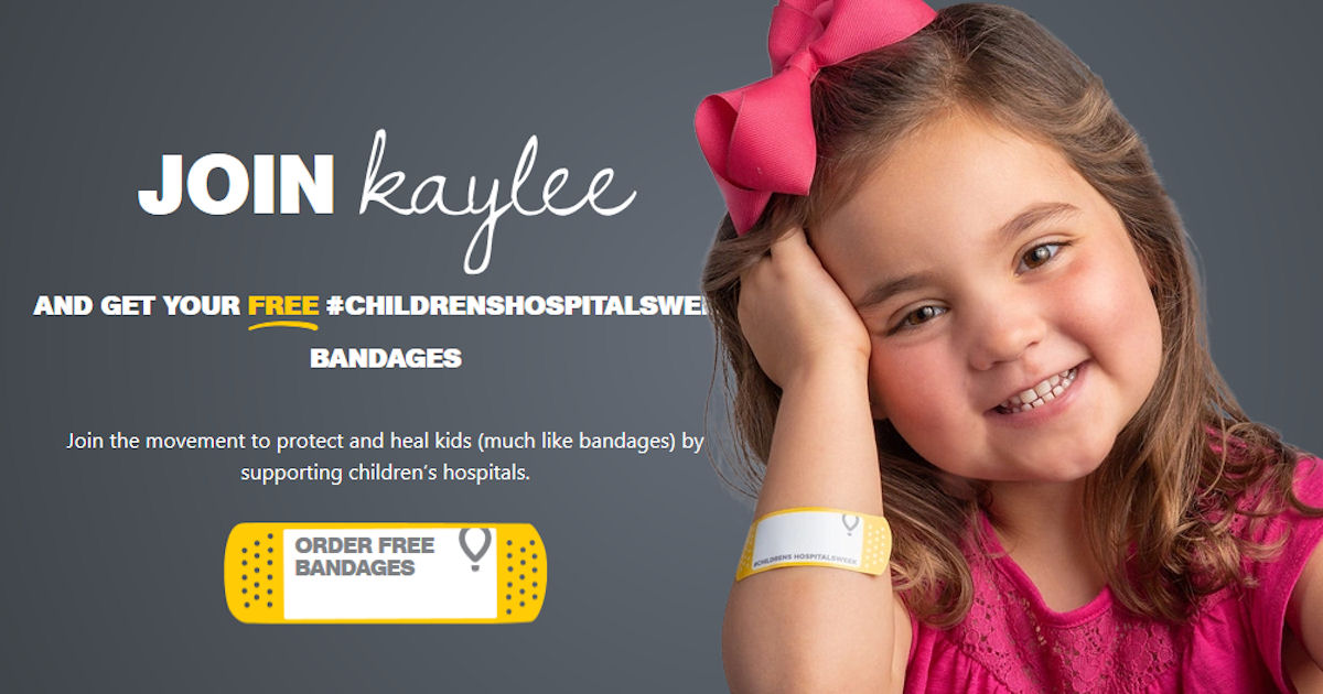 FREE Childrens Hospitals Week Bandages