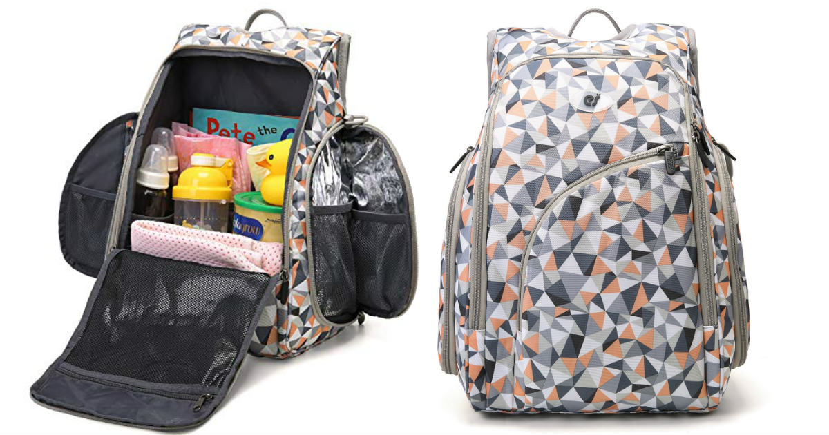 ECOSUSI Diaper Bag w/ Changing Pad ONLY $32.24 (Reg $43)