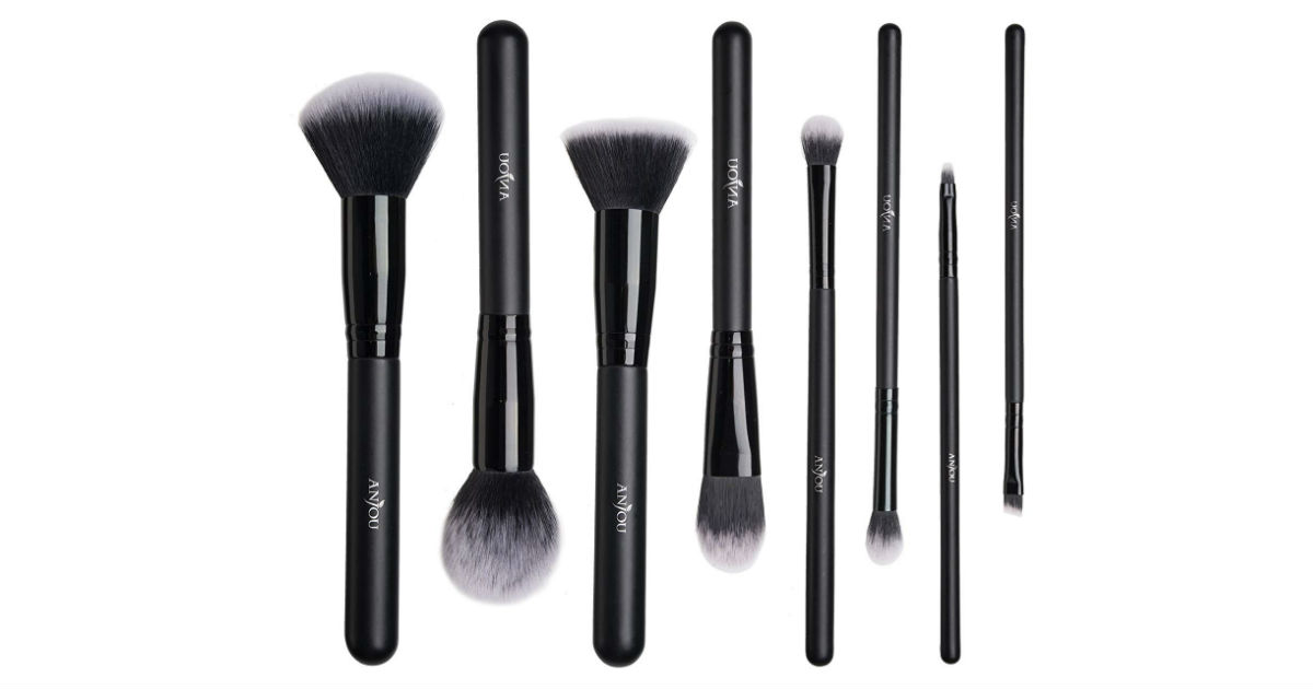 Anjou 8-Piece Makeup Brush Set ONLY $6.99 on Amazon