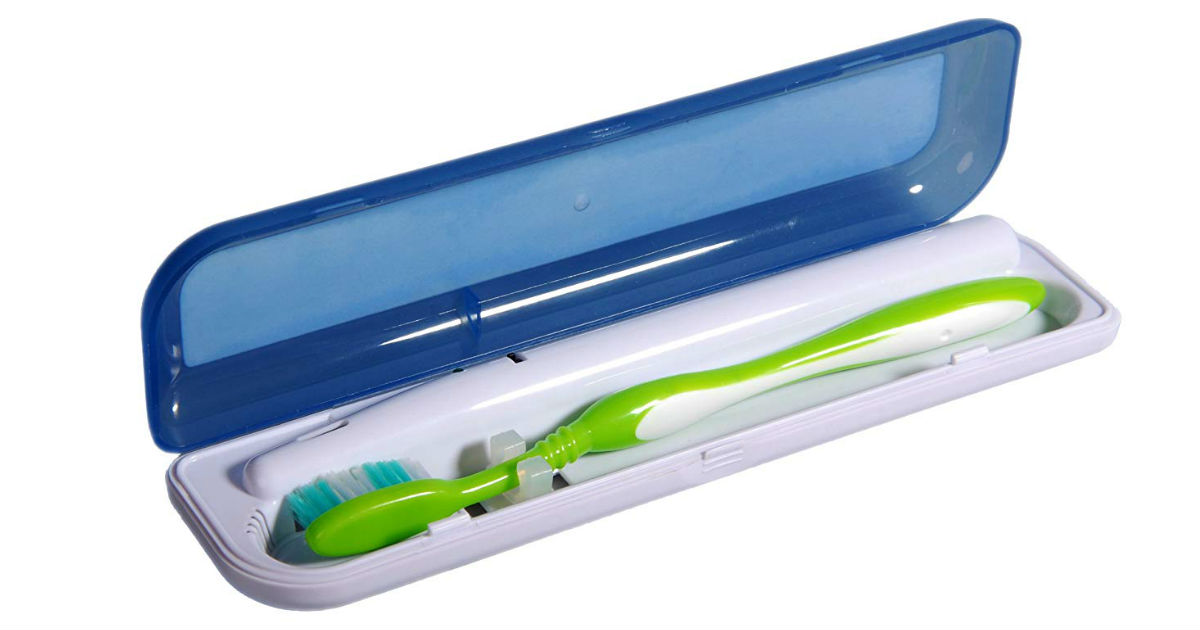 Portable UV Toothbrush Sanitizer Case ONLY $9.99 (Reg. $20)