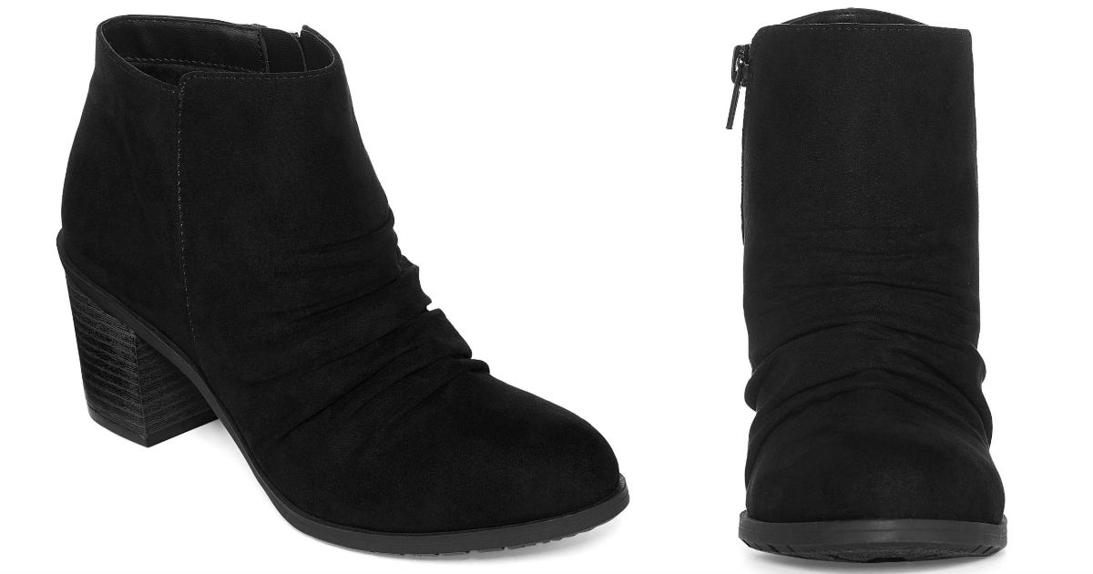 Arizona Oakes Block Heel Zip Booties ONLY $10.49 (Reg $60)